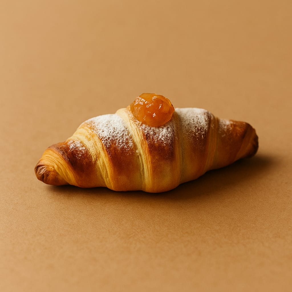 Croissant z dżemem