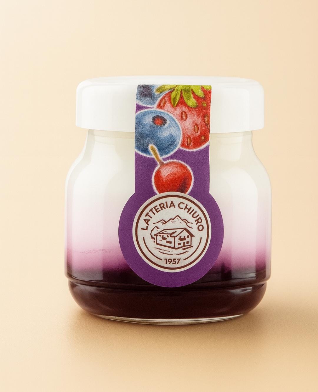 Jogurt Valtellina z dżemem jagodowym